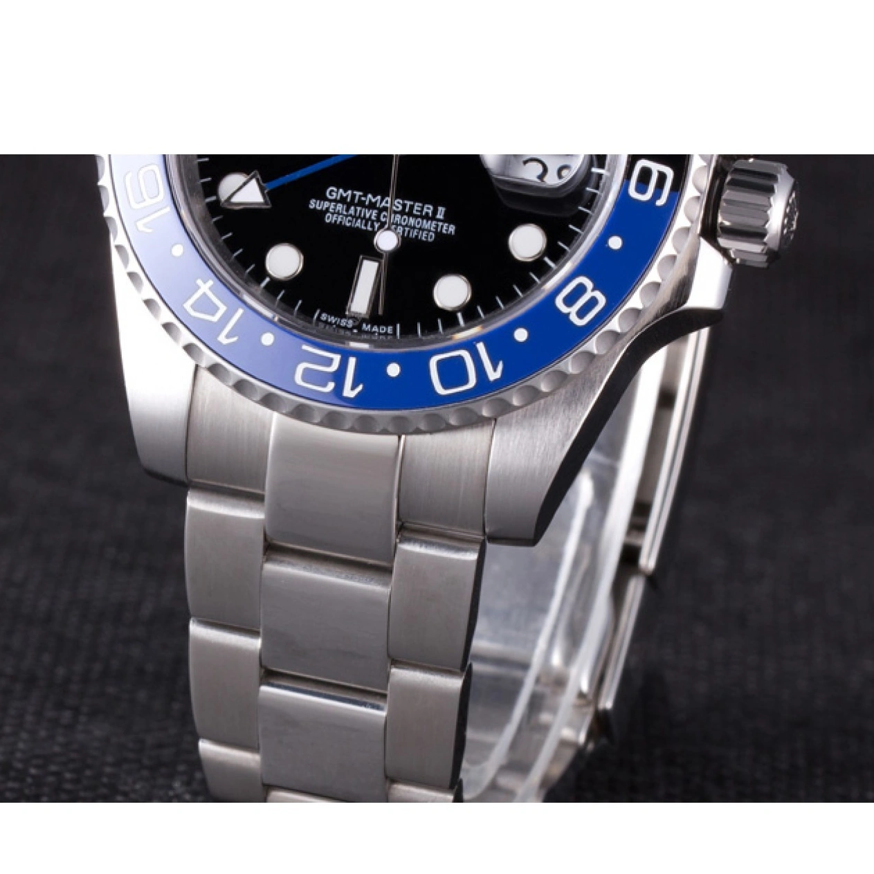 AAA Replica Watches GMT Master Steel II Collection Stainless Brushed 621492 Band Rolex Oyster 1016